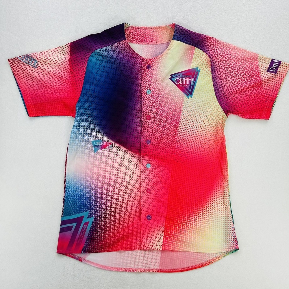 Orix Buffaloes Baseball Jersey Mens Large Multi-Color Good NPB Japan ORIHIME